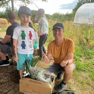 A fun quiz...here are the champions with their winning veg box!